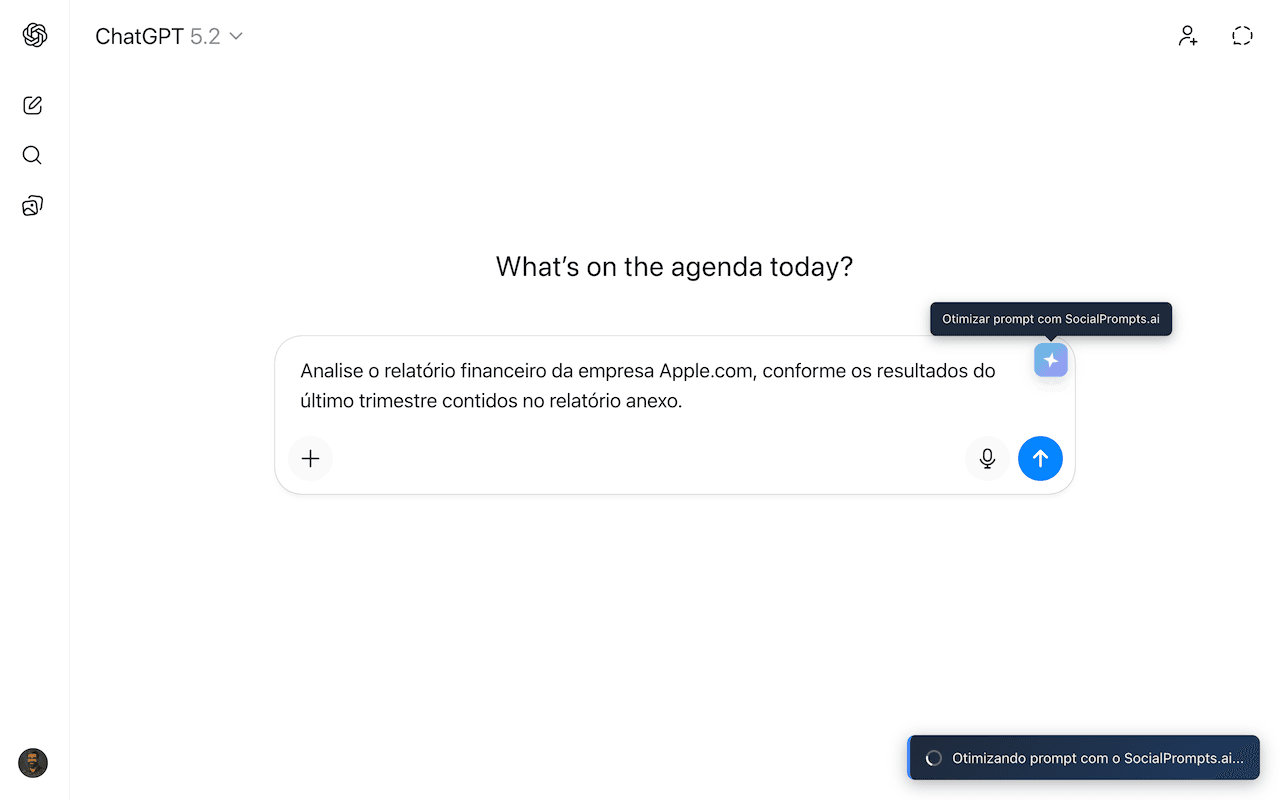 Extensão Chrome - Otimizar no ChatGPT